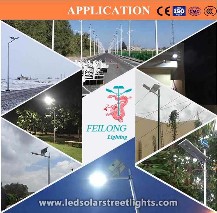 Feature and Application of Solar Street Light with Pole